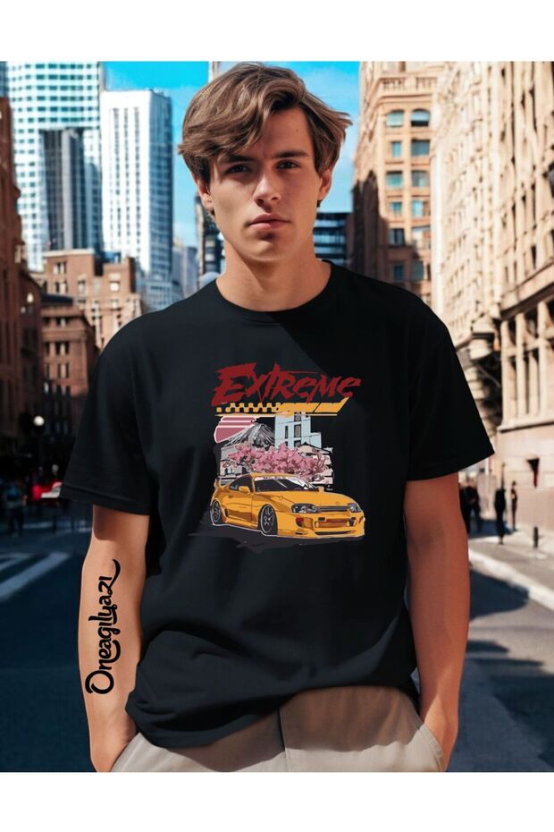 Extreme Printed Men's Oversize T-Shirt