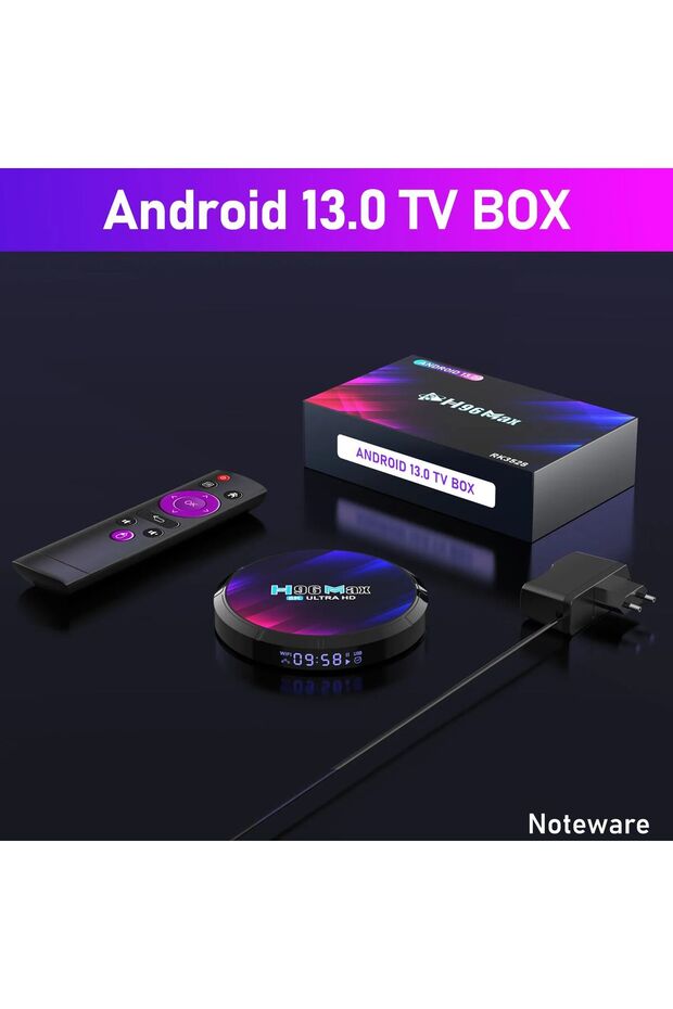 H96 Max 8k Ultra Hd Android 13 Dört Çekirdek Rk3528 Işlemci 4 Gb Ram 64 Gb Hafıza Tv Box - Wifisiz - 4