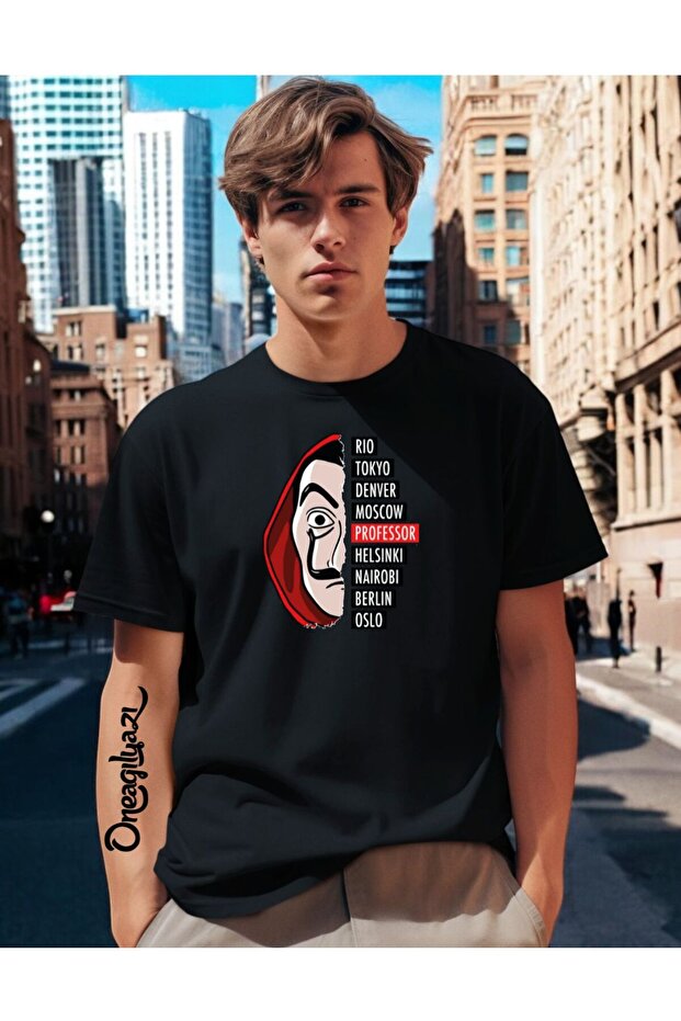 La Casa De Papel Printed Men's Oversize T-Shirt