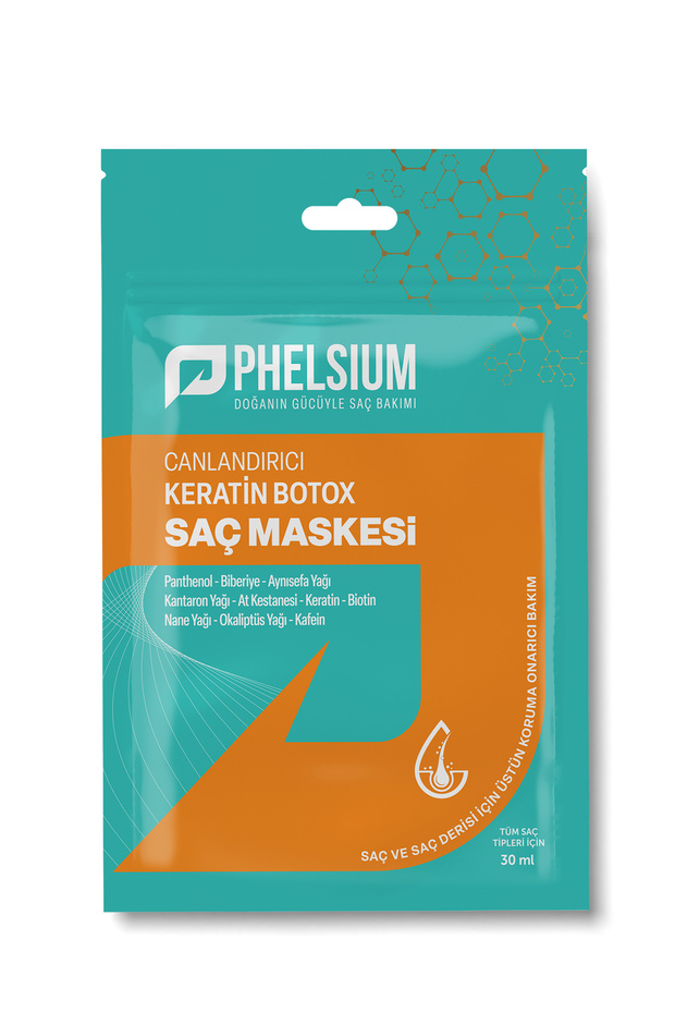 PHELSİUM Yavaş Uzayan Ve Yıpranmış Saçlar İçin Canlandırıcı Keratin Botox Şaç Maskesi