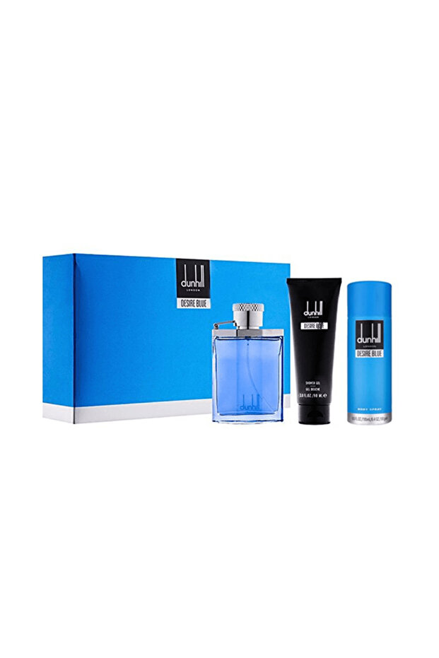 مجموعة عطر ديسر بلو من الفريد دنهيل للرجال - او دي تواليت-3 قطع |