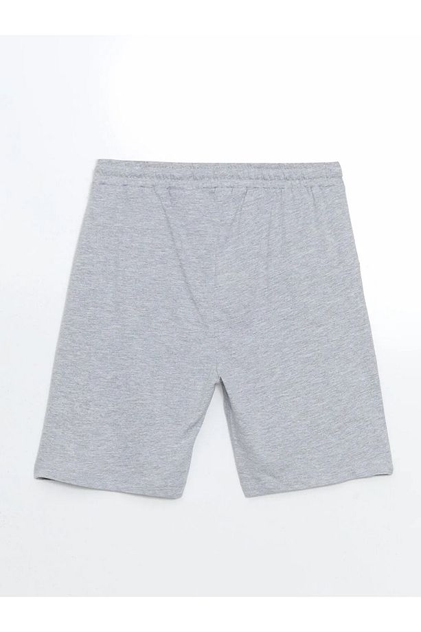 Siyah Slim Fit Erkek Pijama Alt Şort - 5