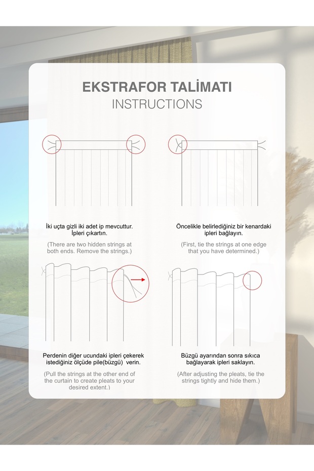 ستارة خلفية من الكتان الأنثراسايت - برباط إضافي - 6