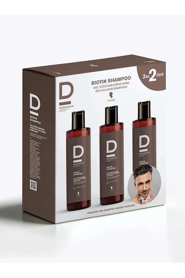 Biotin Şampuan (Erkek) 3 Al 2 Öde | Saç Dökülmesi Karşıtı Şampuan | Erkek Saç Bakımı | 3x200 ml - 1