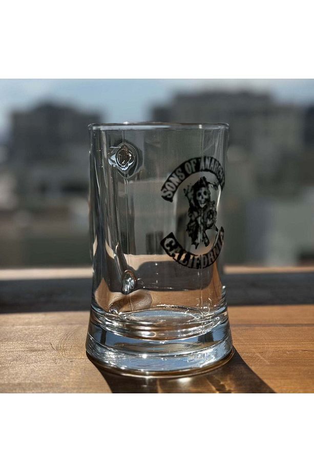 Sons of Anarchy - Baskılı Paşabahçe Kulplu Bira Bardağı - 660 CC - 3