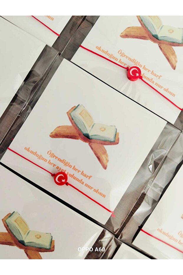 Reading Gift Card Flag Bracelet for Preschool Student 12 Pieces