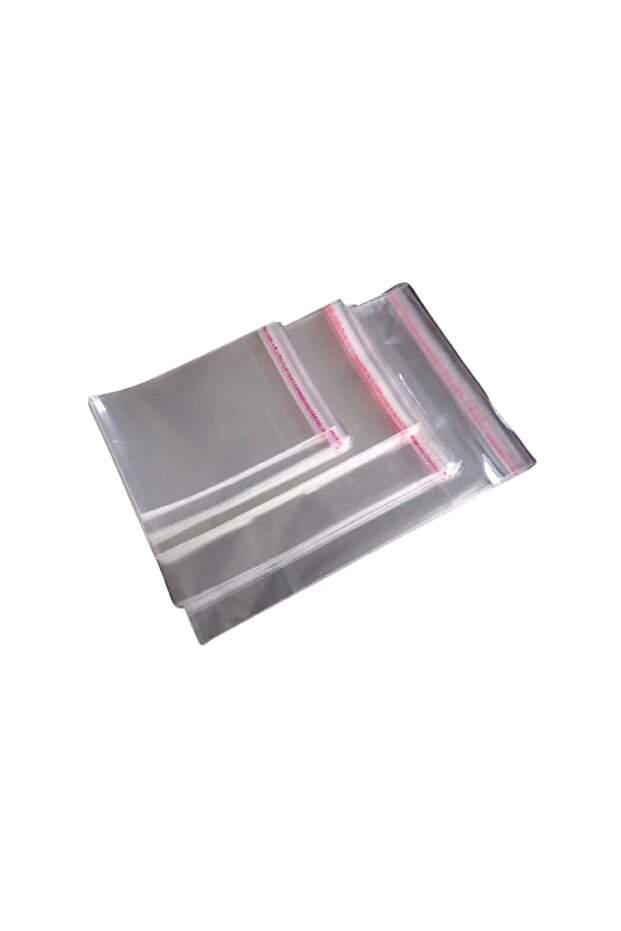 Bantlı Şeffaf Jelatin Poşet 26x35 (çeyiz Poşeti) 100 Adet - 5