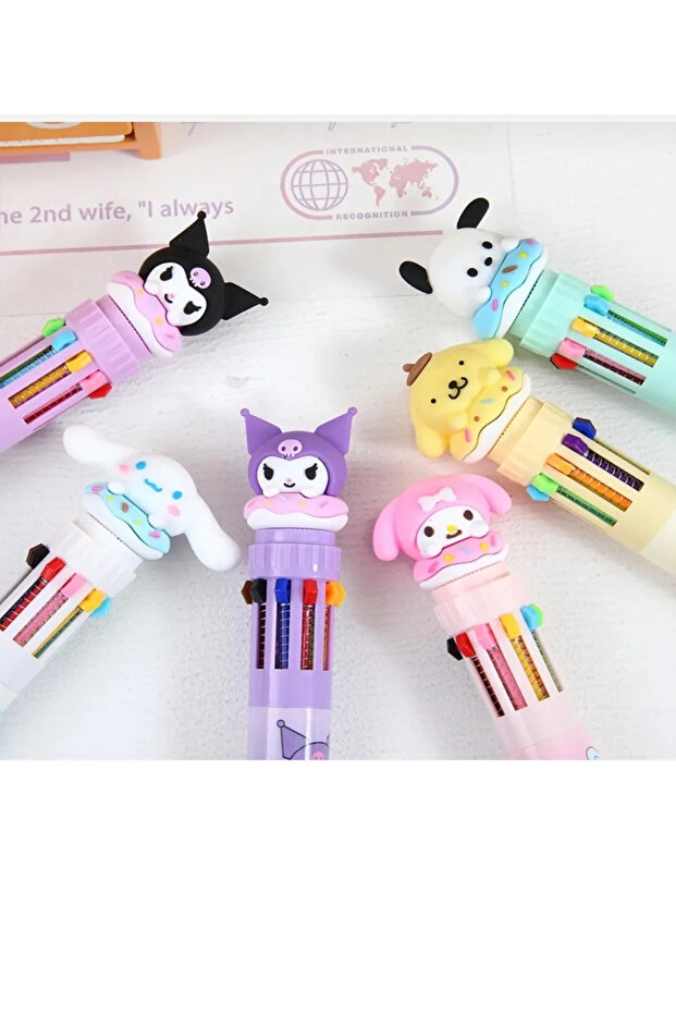 10 Colors Retractable 07 Anaime Hello Kitty Character Ballpoint Pen