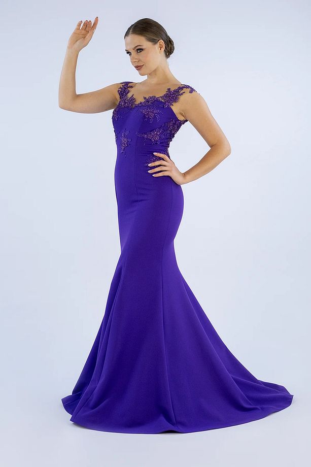Alluring Exception Balık Kesim Nişan Elbisesi - 5