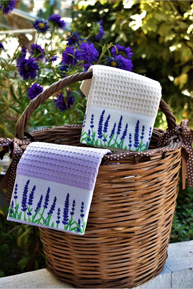 Kitchen Towel Set of 2 – 40X60 cm Waffle Woven Digital Printing