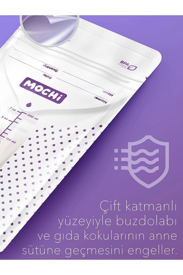 Anne Sütü Saklama Poşeti 120 Adet - 4