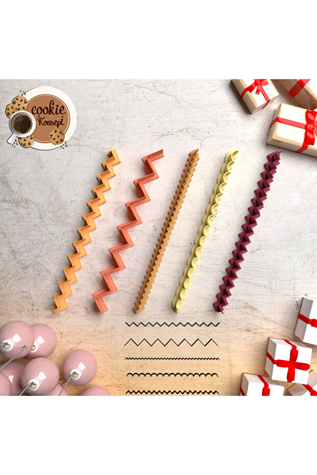 مجموعة قوالب بوليمر كلاي # 32 – قواطع منقوشة - 1