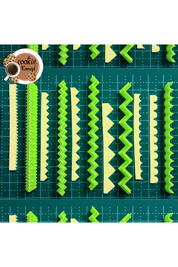 مجموعة قوالب بوليمر كلاي # 32 – قواطع منقوشة - 2