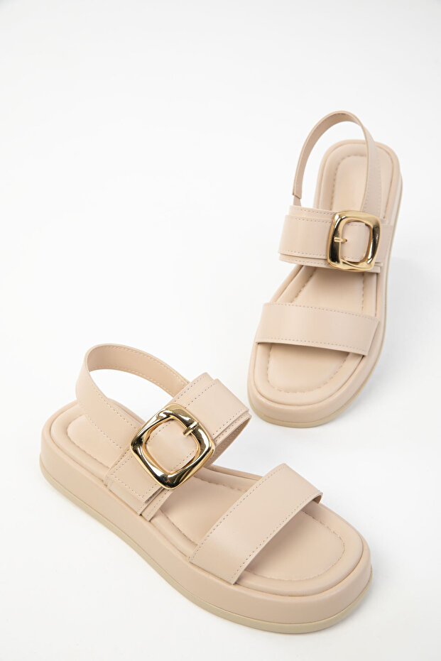 Bej Kadın Sandalet 20249 - 2