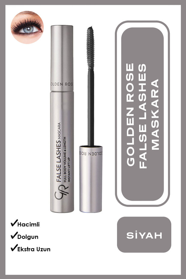 False Lashes Mascara - Black - Hacim Veren Maskara - 2