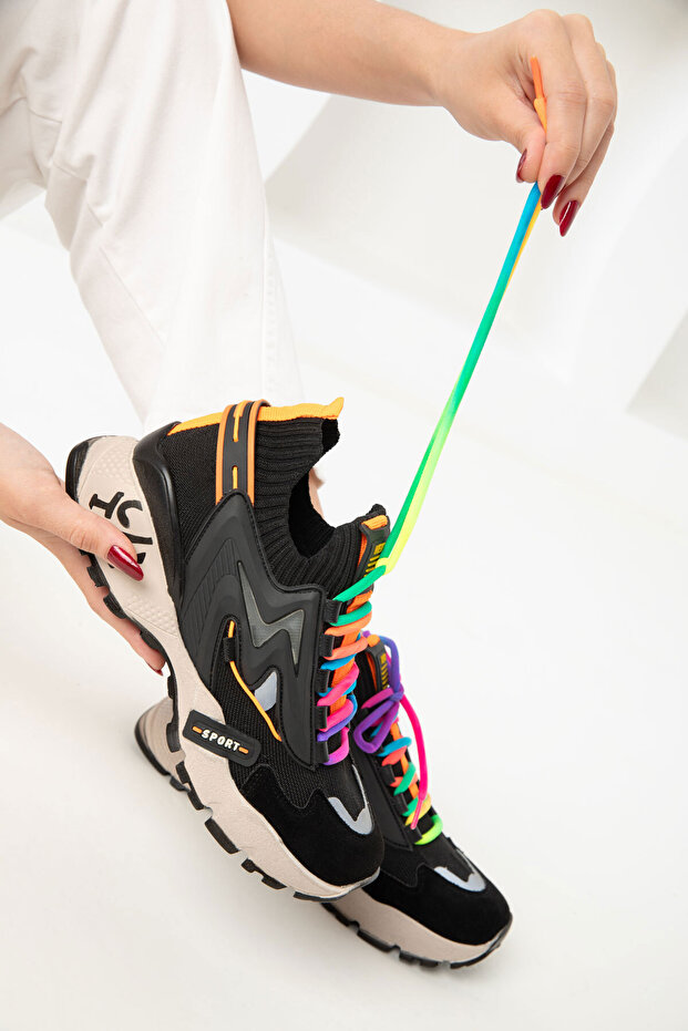 Schwarzer Damen-Sneaker 20254 - 3