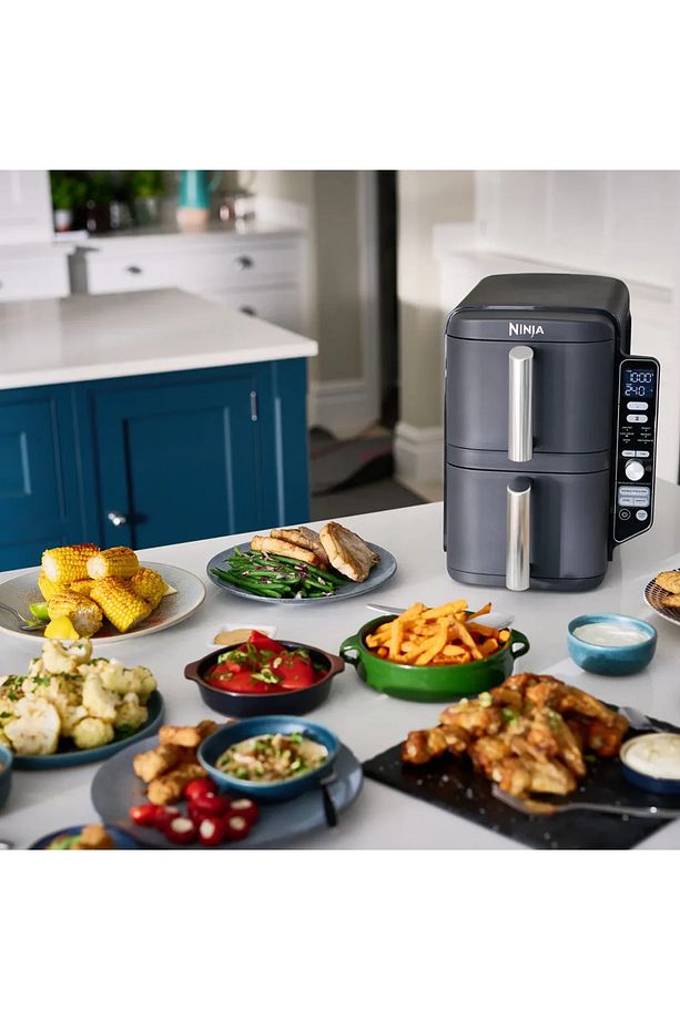 DoubleStack XL 9.5L Çift Hazneli Az Yağlı Pişirici - SL400EU - Shark Ninja - 4