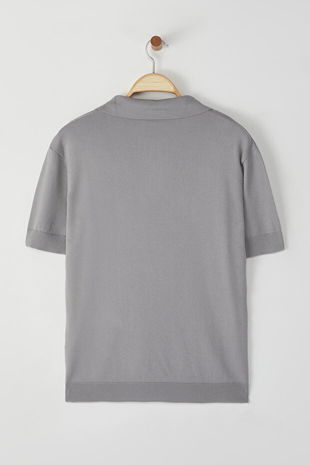 Taş Regular/Normal Kesim Düz Polo Yaka T-shirt TMNSS25PO00008 - 8
