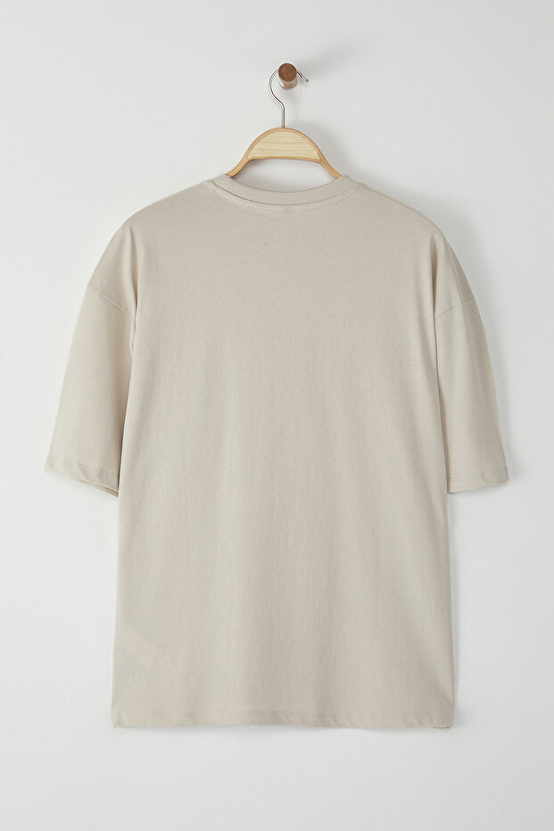 Taş Oversize/Geniş Kesim %100 T-Shirt TMNSS22TS0318 - 8