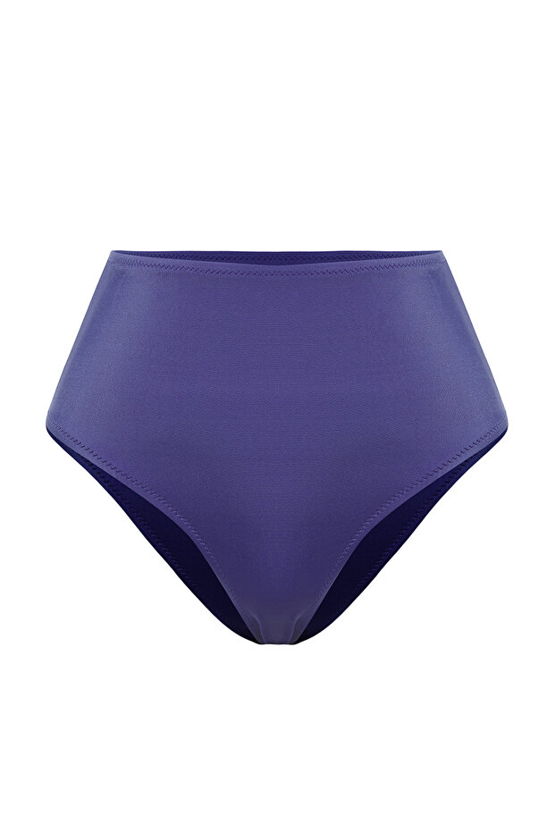 Mavi Hipster Yüksek Bel Bikini Altı TBESS21BA0057 - 6