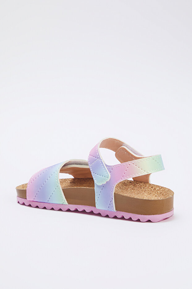 Pembe Cırt Bantlı Küçük Kız Çocuk Kids Sandalet TAKSS25SD00024 - 4