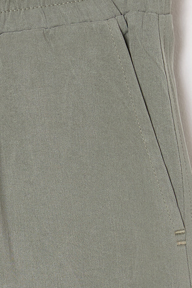 Erkek Haki %100 Modal Yazlık Şort & Bermuda TMNSS25SR00009 - 7