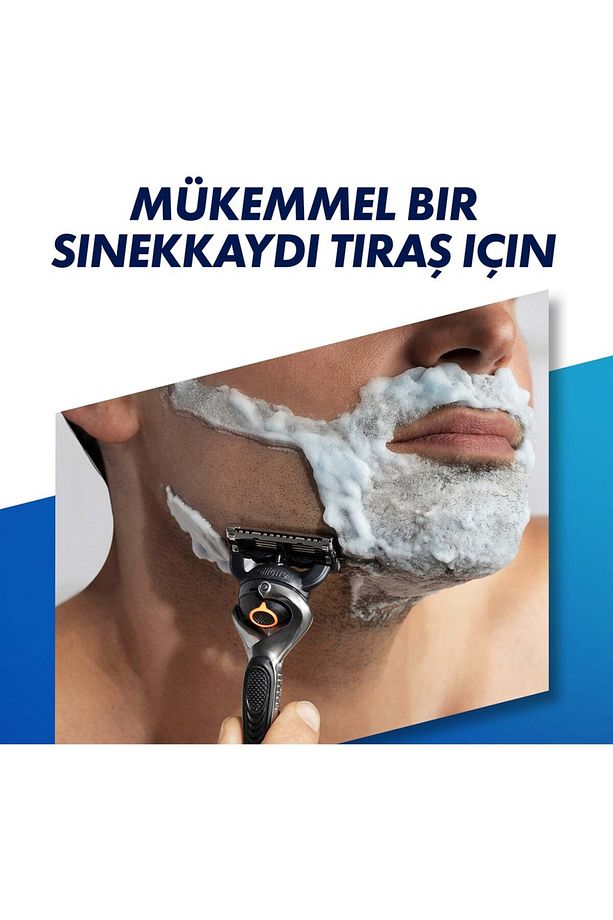Fusion Proglide 1 Makine+ 5 Yedek Tıraş Bıçağı+ 300 Ml Köpük+Çanta -Özel Hediye Kutulu - 7