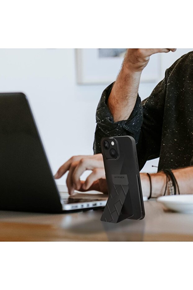 حافظة حامل قبضة - أسود - آيفون 14 بلس - 5