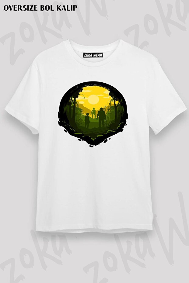 Unisex Oversize Die the Last of Us V3 Design Printed Tshirt