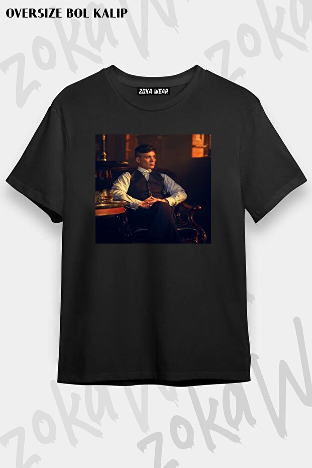 Unisex Oversize Fit Peaky Blinders 2 Design Printed Tshirt