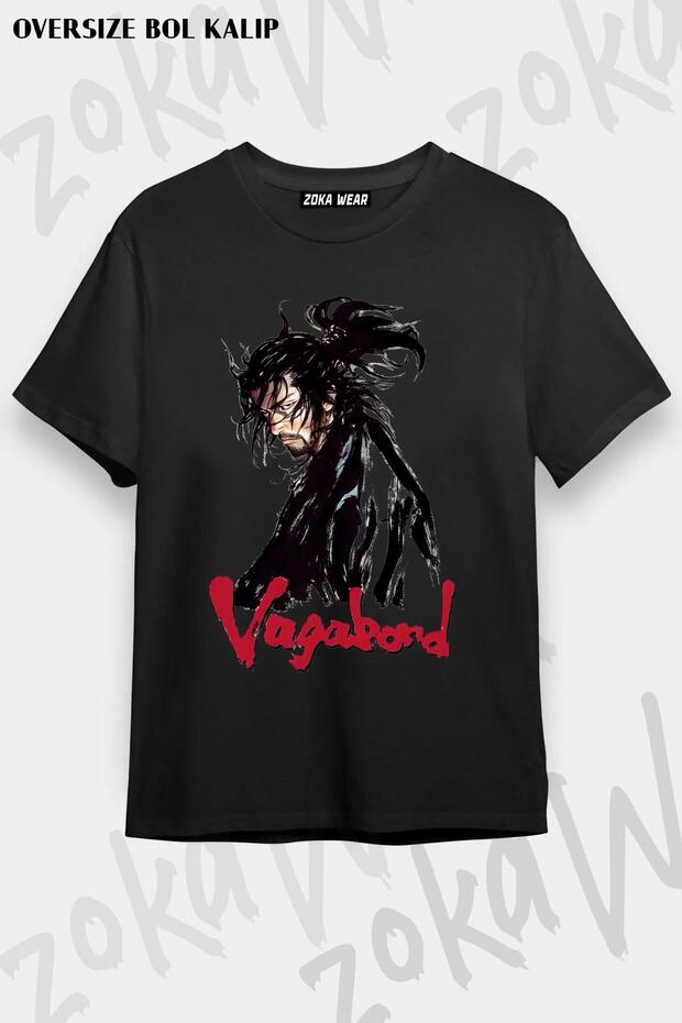 Unisex Oversize Mold Vagabond Design Printed Tshirt