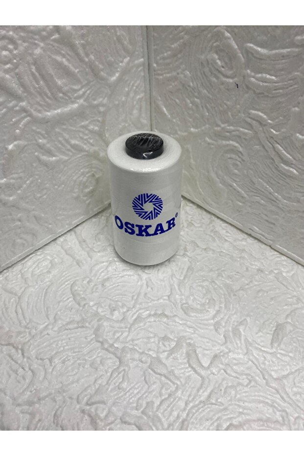 خيط خياطة بوليستر 120 رقم أبيض 5000mt - 1