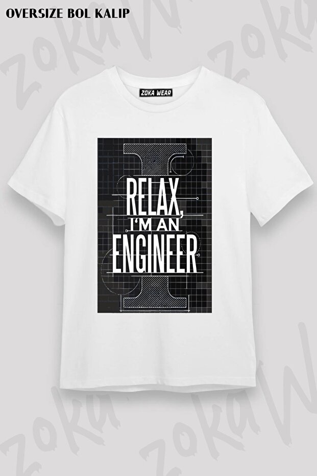 تيشيرت مطبوع بتصميم I Am An Engineer مقاس كبير للجنسين