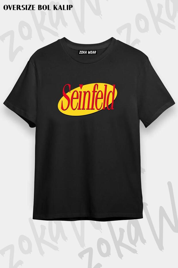 Unisex Oversize Mold Logo Seinfeld Design Printed Tshirt