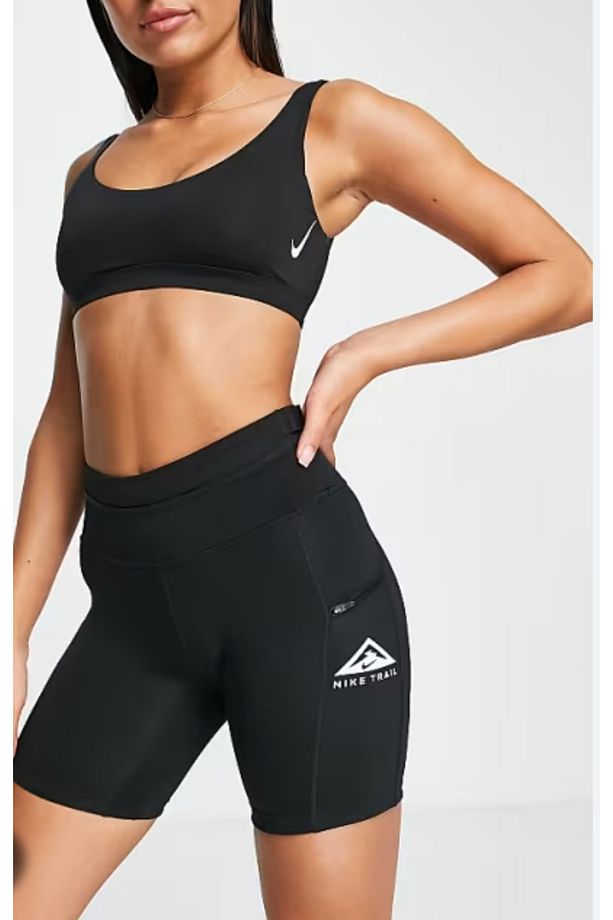 Running Dri-FIT Trail Epic Luxe orta yükseklikte tayt şort siyah DM7573-010 - 5