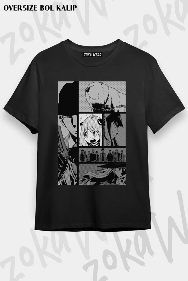 Spy X Family (All Family) Unisex Oversize Printed Tshirt - Anim2 Design