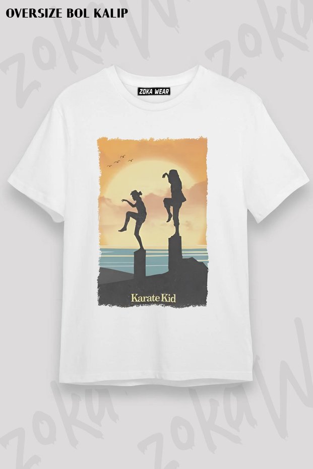 Unisex Oversize Die the Karate Kid Design Printed Tshirt