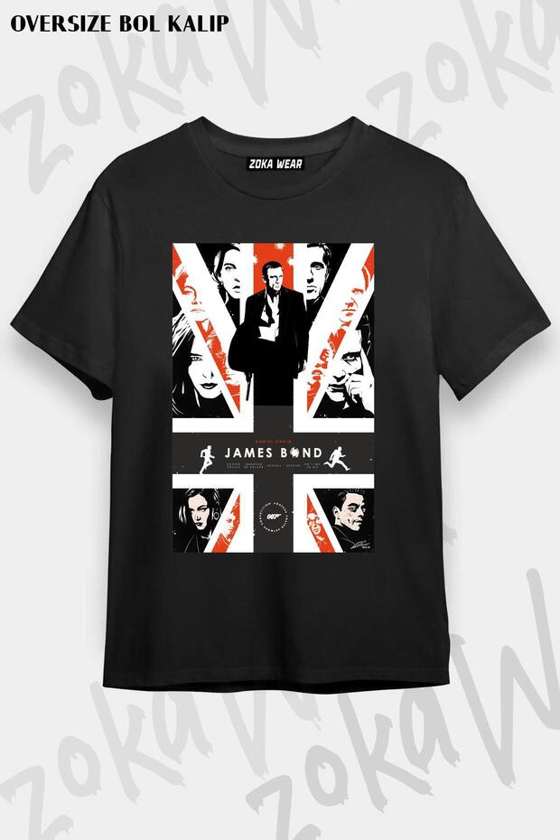 Daniel Craig James Bond Design Unisex Oversize Tshirt