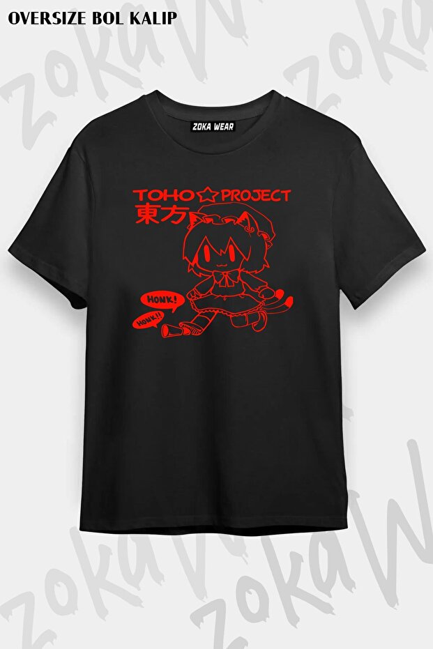 تيشيرت مطبوع بتصميم Touhou,CHEN مقاس كبير للجنسين