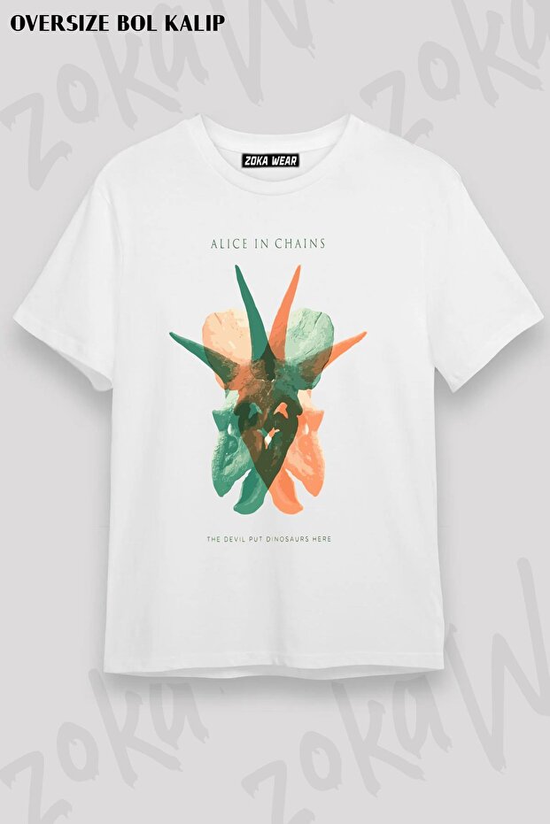 Unisex Oversize Die Alice in Chains Custom V2 Design Printed Tshirt