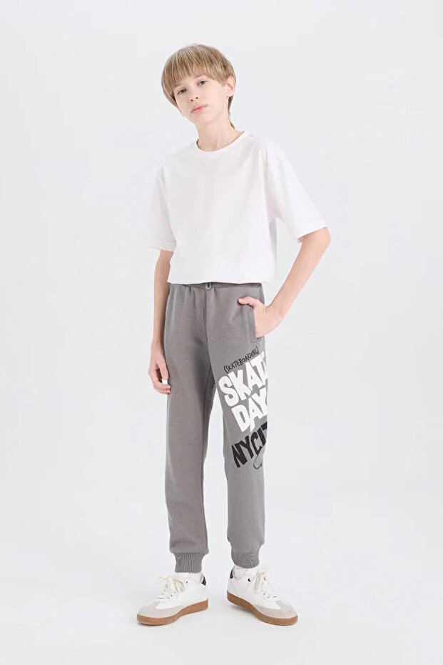 Boy Printed Elastic Waist Sweatpants D9927A825Sp
