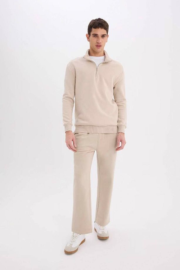 Regular Fit Basic Düz Cepli Beli Bağcıklı Düz Paça Taş Erkek Pantolon D7836ax/bg735 - 2