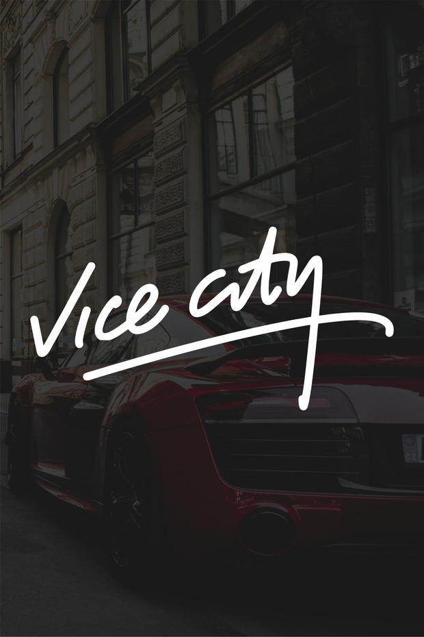 15 X 7.5 cm Gta Vice City Auto, Car, Motor Window Sticker