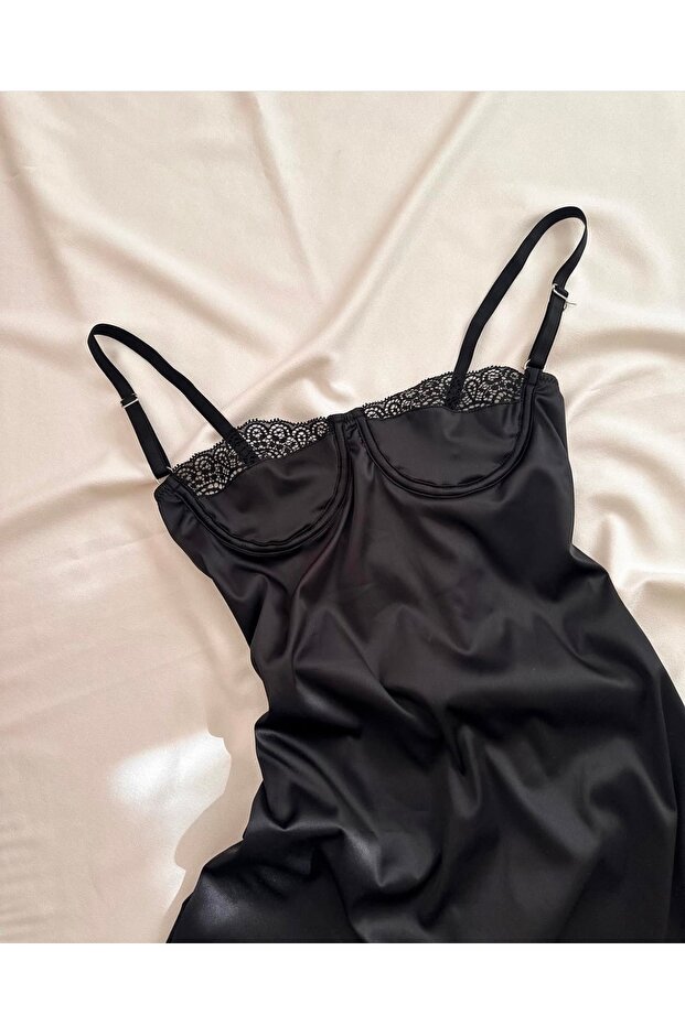 SATEN GECELİK (MİNİ ELBİSE) - 4