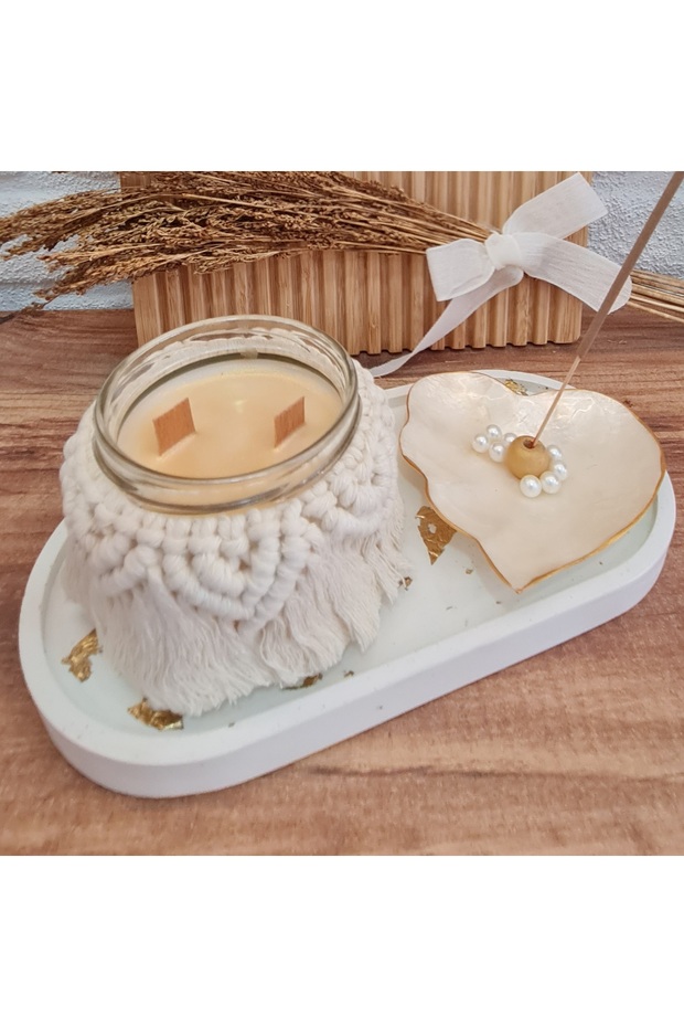 Bohem mum ve tütsü seti