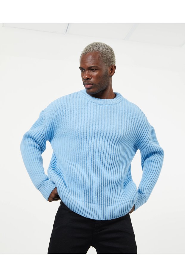Oversize Casual Sweater Non-Pilling Crew Neck Stylish and Comfortable Loose Fit Knitwear Flowy Sweater Knitwear