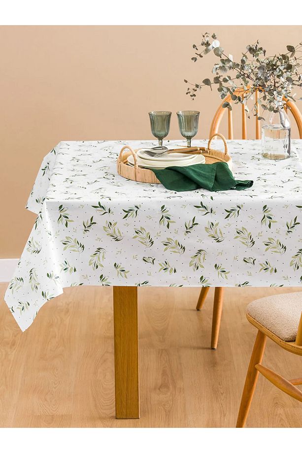 LCW Karışık Yaprak Desenli Masa Örtüsü 140x180 Cm - 3