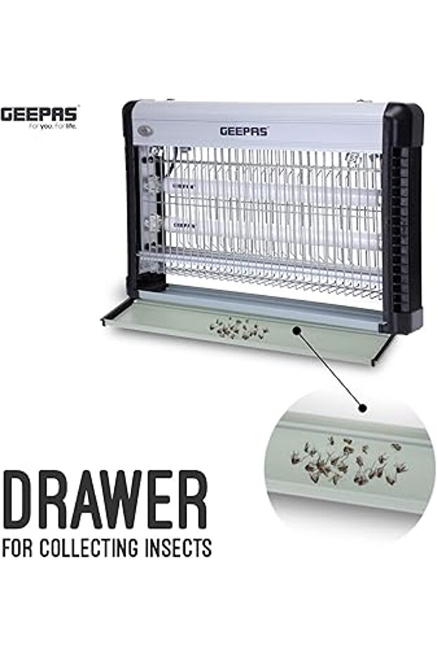 قاتل الحشرات الكهربائي 10 وات فضي - 6