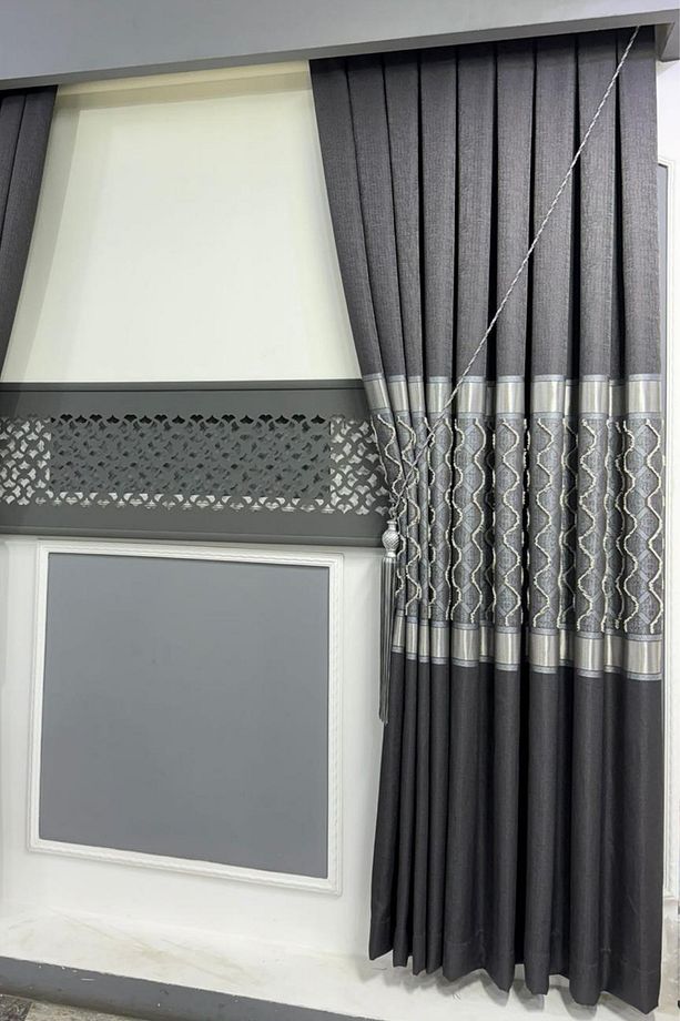 1-3 SIK PİLE PANO FON PERDE, PİRAMİT MODEL TEK KANAT FON PERDE, BRAÇOL HEDİYELİ - 1