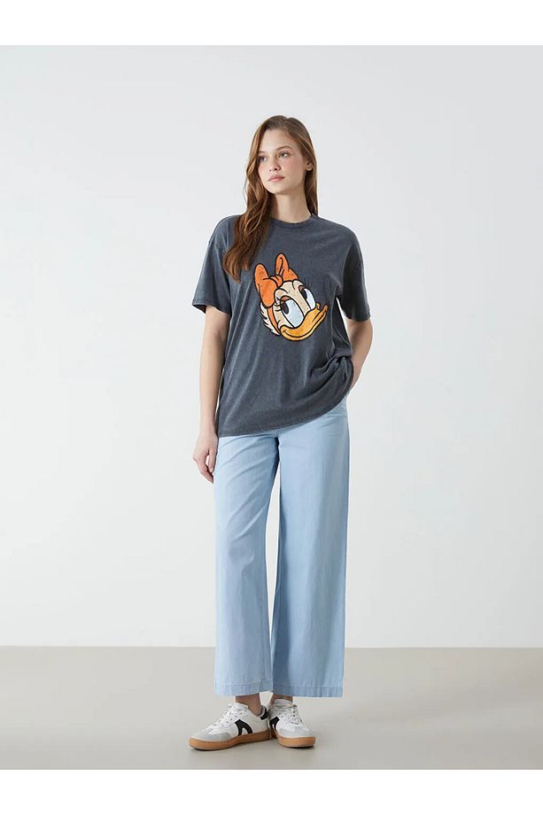 LCW Modest Wideleg Kadın Jean Pantolon - 1